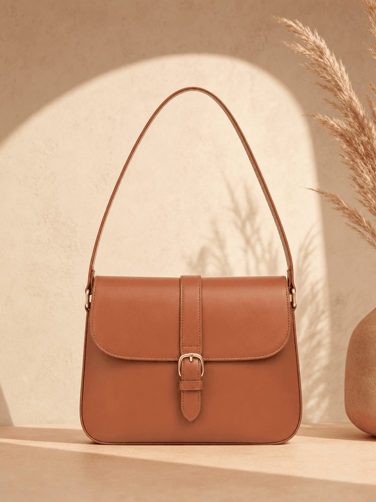 Leather bag — Studio generated shot